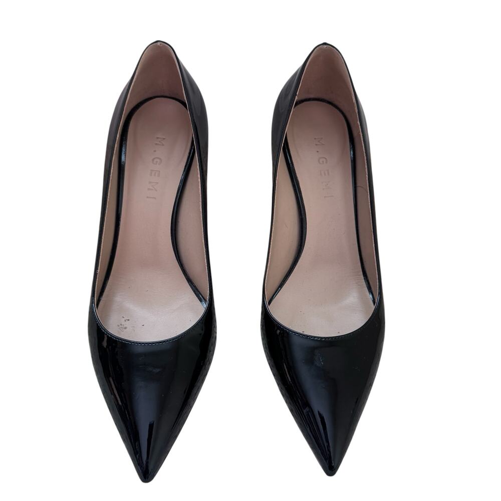 M. GEMI Patent Leather Black Pumps Size 36/US 6